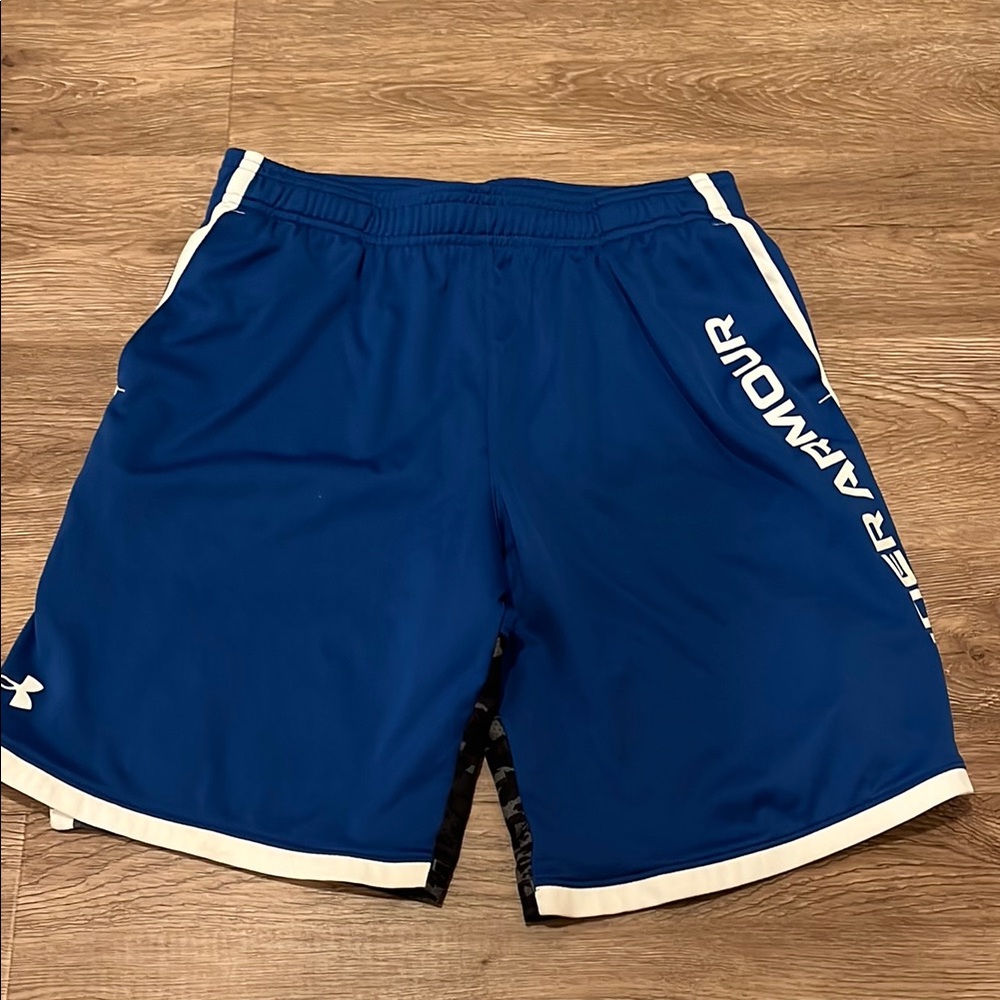 Under Armour Boys Royal Blue Athletic Shorts